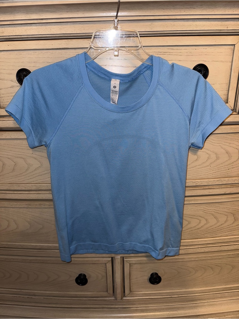 lululemon athletica Light Blue Short Sleeve Performance Tee